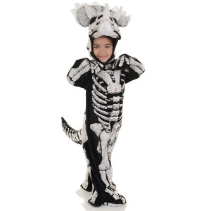 Dinosaur Triceratops Skeleton child costume, Medium