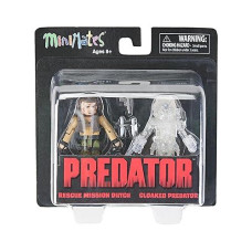 Diamond Select Toys Predator 2 Minimates Rescue Mission Dutch & Cloaked Predator Mini Figures