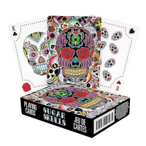 Aquarius Sugar Skulls Playing Cards - Sugar Skulls Themed Deck Of Cards For Your Favorite Card Games - Officially Licensed Sugar Skulls Merchandise & Collectibles