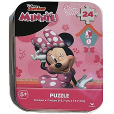 Disney Minnie Mouse 24 Piece Puzzle In Collectible Tin