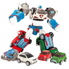 Young Toys Tobot Deltatron 3 Cars (X+Z+D) Transformer Robot Toy Action Figure (Sorentor+Soul+Morning)