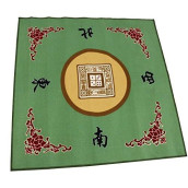 31.5 Table Cover - Slip Resistant Mahjong Game / Poker / Dominos / Card Tablecover Table Top Mat - Green