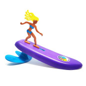 Surfer Dudes Wave Powered Mini-Surfer And Surfboard Toy - Donegan Doolin - Old Version