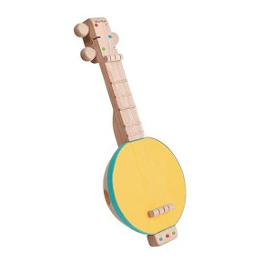 Plantoys Wooden Musical Banjolele Toy Stringed Instrument (6436) | Sustainably Made From Rubberwood And Non-Toxic Paints And Dyes