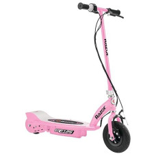 Razor E125 Kids Ride On 24V Motorized Battery Powered Electric Scooter Toy With Up To 10 Mph Speed And 8 Inch Pneumatic Tires For Ages 8 Above, Pink