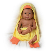 The Ashton-Drake Galleries Linda Murray Washable Baby Doll With Ducky Towel And Accessories, 17.5-Inch/44.5-Cm
