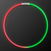 Flashingblinkylights 22 Premium Red & Green Bicolor Glow Stick Necklaces For Christmas (Pack Of 50)