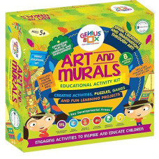Genius Box Art And Murals Toddler Kit | 8 In 1 Creative Diy Activity Kit | Puzzles Game For Over 5 Years Kids | Fun Learning Toys | Education Toys Gift