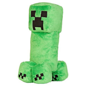 Jinx Minecraft Creeper Plush Stuffed Toy, Green, 10.5" Tall
