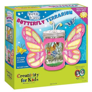 Creativity For Kids Sparkle N' Grow Butterfly Terrarium - Steam Crafts For Kids