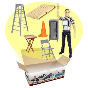 Wrestling Referee & Gear Action Figure Accessory Kit For Wrestling Action Figures