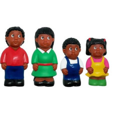 Get Ready Kids African American Family Figures, Set Of 4, 5"