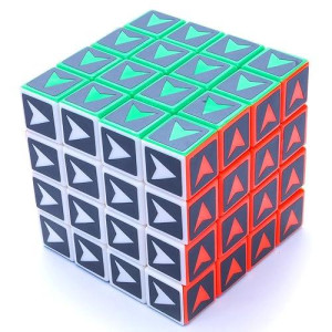 4X4X4 Supercube Arrow Shepherd Sticker Mod Twisty Puzzle Toy 4X4