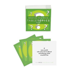 Tabletopics - What Do You Think? 40 Fun Question Game Cards - Get To Know You Cards, Conversation Cards, & Conversation Starters For Families - Perfect For Family Dinner, Game Night, & More