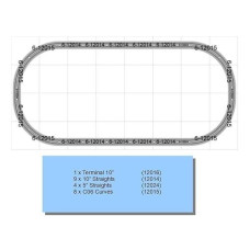 48X96 Fastrack Track Complete Oval Set