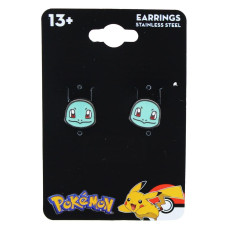 Pokemon Squirtle Head Stainless Steel Stud Earrings