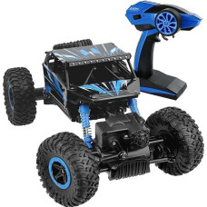 Click N' Play Remote Control Car 4Wd Off Road Rock Crawler Vehicle 2.4 Ghz, Blue