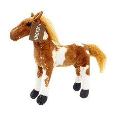 Jesonn Stuffed Animals Toys Horse Plush 12 Inch (Pinto Horse)