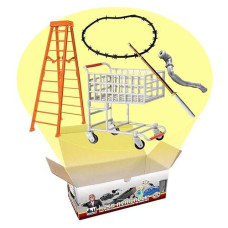 Ultimate Five Piece Shopping Cart Deal Playset For Wrestling Action Figures