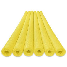 Oodles Of Noodles Deluxe Foam Pool Swim Noodles - 6 Pack Yellow