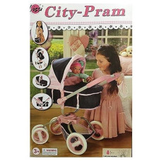 Lissi City Stroller For Dolls, Pink / Navy