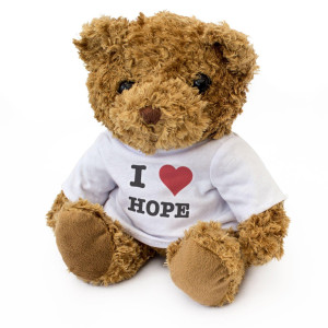New - I Love Hope - Teddy Bear - Cute Soft Cuddly - Gift Present Birthday Valentine
