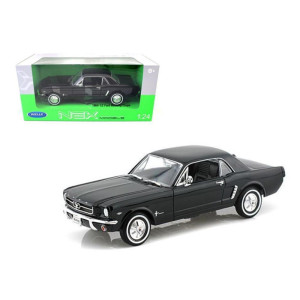 Welly 22451 1964 12 Ford Mustang Hard Top Black 124 Diecast car Model
