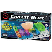 E-Blox Circuit Blox Builder - 115 Projects Circuit Board Building Blocks Toys Set For Kids Ages 8+