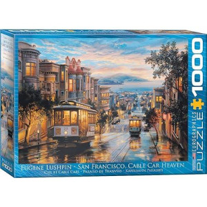 Eurographics San Francisco Cable Car Heaven By Eugene Lushpin 1000-Piece Puzzle