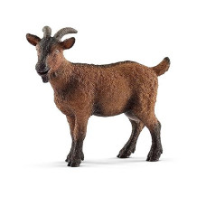 Schleich Farm World Realistic Goat Figurine - Highly Detailed And Durable Farm Animal Toy, Fun And Educational Play For Boys And Girls, Gift For Kids Ages 3+