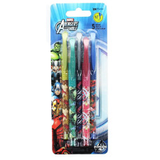 Marvel Avengers Assemble colored gel Pens, 5-Pack