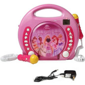Iq Toys Anti Skip Cd-Usb-Sd Player With 2 Microphones And Ac Adapter Portable Kids Karaoke Machine Sing Along Music Player, Hot Pink. Cd Not Included