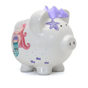 Child To Cherish Ceramic Piggy Bank For Girls, Mermaid