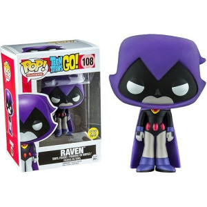 Funko Pop Television: Teen Titans - Purple Raven Glow In The Dark Collectible Figure, Multicolor