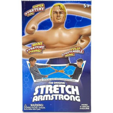 Stretch Armstrong 06452 Toy, Multi-Colour, Mini Kids Action Figure Stretch Toy - Super Hero Toys