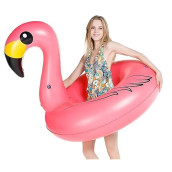Jasonwell Giant Inflatable Flamingo Pool Floats Party Float Tube With Fast Valves Summer Beach Swimming Pool Lounge Raft Decorations Toys For Adults & Kids