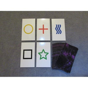 1PK E02C Low Cost Zener Style UNMARKED ESP Testing Cards - not Marked - not a Magic Trick
