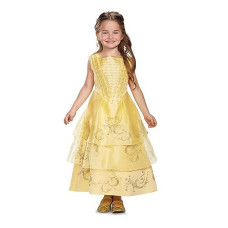 Disguise Disney Belle Beauty & The Beast Ball Gown Girls' Costume, Yellow, Medium (7-8)