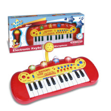 Bontempi 12 2931 24 Key Electronic Keyboard with Microphone, Multi-color