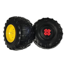 Peg Perego John Deere Gator Hpx Rear Wheels Black Unfinished (3 X 3. Inches /1 X 0 Mm, 0 Inches Offset) (Compatible With Peg Perego John Deere Gator Hpx That Were Made Before 2010)