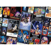 Buffalo Games Star Wars Collage: Original Trilogy Posters - 1000 Piece Jigsaw Puzzle, Black