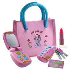 Dress-Up-America Toddler Purse - Little Girls Pretend Play Purse Toys For 1, 2, 3 Year Olds - My First Purse Birthday Gift For Toddlers And Girls