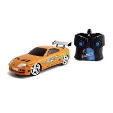 Fast & Furious 1:24 Brian'S Toyota Supra Rc Radio Control Car, Toys For Kids And Adults