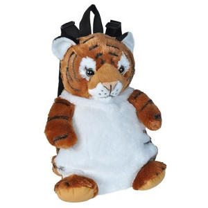 Wild Republic Tiger Backpack, Mini Backpack, Animal Bag, Kids Gifts, Plush Zoo Animal, 14 Inches