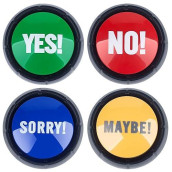 Mymealivos Set Of 4, The No, Yes, Sorry And Maybe Buttons