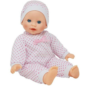 The New York Doll Collection 14 inch Soft Body Caucasian Baby Doll - Newborn Dolls for Girls with Doll Pacifier (B123)