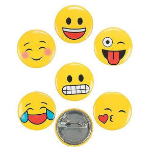 Emoji Mini Buttons - Jewelry - 48 Pieces