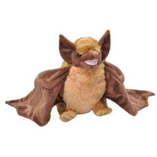 Wild Republic Brown Bat Plush, Stuffed Animal, Plush Toy, Gifts For Kids, Cuddlekins 12 Inches,Multi