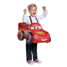 Cars 3 Lightning Mcqueen 3D Toddler Costume, One Size (Up To Size 6)