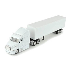 New Ray Ss-15553D 1: 43 Long Haul Trucker - Peterbilt Model 387 (Plain White)